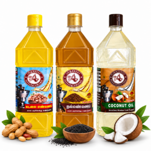 Wood-Pressed Oil Combo โ Three Premium Oils